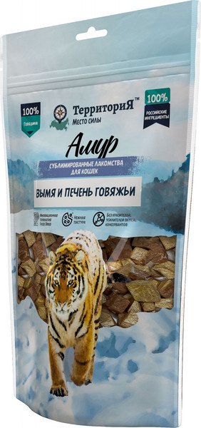 Лакомство для кошек ТерриториЯ Микс Печень + Вымя говяжье / 562012