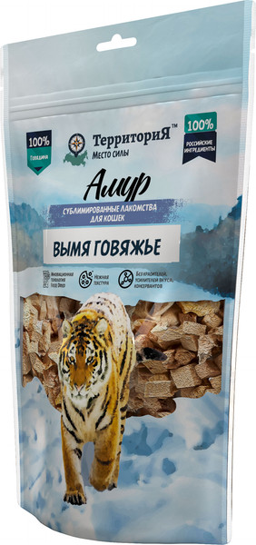 Лакомство для кошек ТерриториЯ Вымя говяжье Амур / 562029