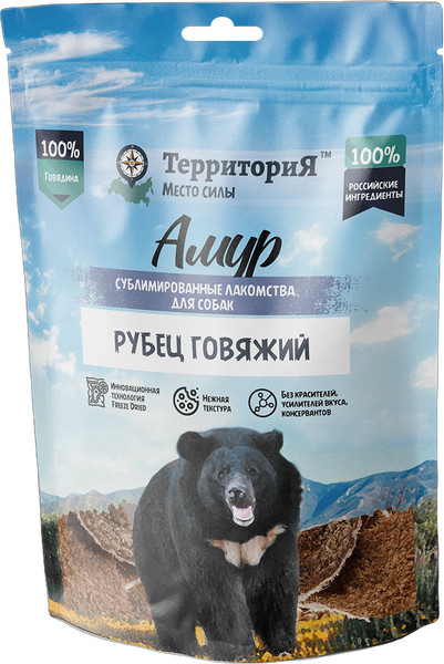 Лакомство для собак ТерриториЯ Рубец говяжий Амур / 563767 - фото