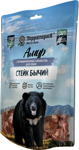Лакомство для собак ТерриториЯ Стейк бычий Амур / 563781