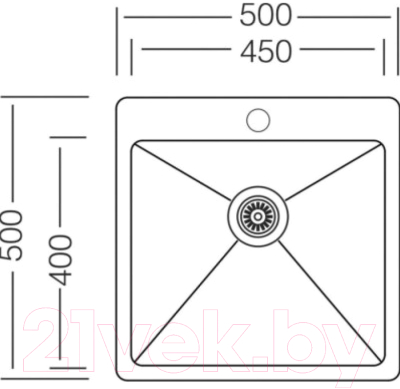 Мойка кухонная ZORG ZRE 5050