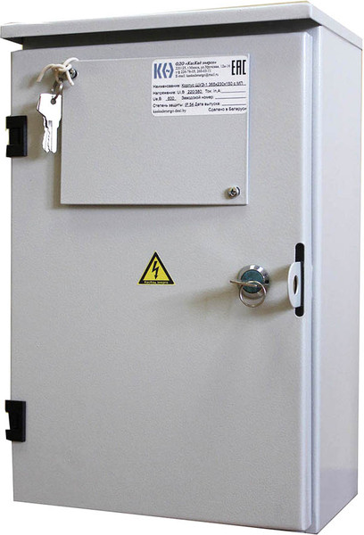 Корпус металлический КасКад Энерго ЩУЭ-1-365х230х150 IP 54 c монтажной панелью / 000017 - фото