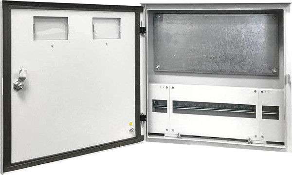 Корпус металлический КасКад Энерго ЩУЭ-3/2-500х500х150-IP54 S1.5 с защитной панелью МППБ / 000307 - фото