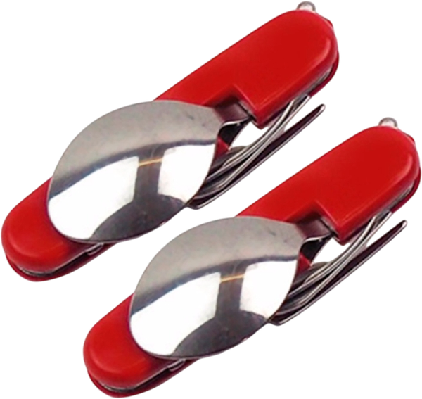 Набор столовых приборов походных Sundays Ложка, вилка, нож, открывалка 4 в 1 / TBD0506846 - фото