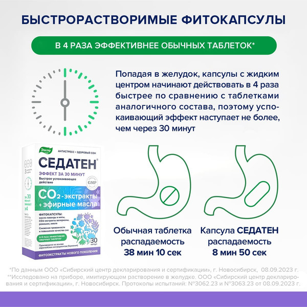 Пищевая добавка Эвалар Седатен