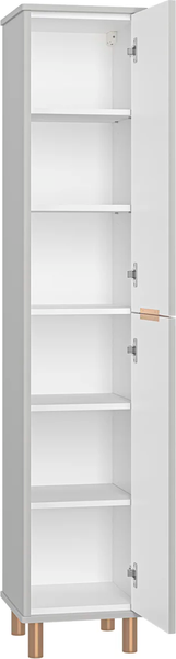 Шкаф-пенал для ванной Brevita Risacca Crema 35 / RIS-05035-034П