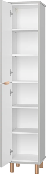 Шкаф-пенал для ванной Brevita Risacca Crema 35 / RIS-05035-034П