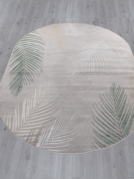 Коврик Merinos Liman F167-OVAL-GRAY-D.GREEN