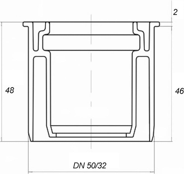 Переходник внутренней канализации Ostendorf HTRSK 50/32мм / 112725