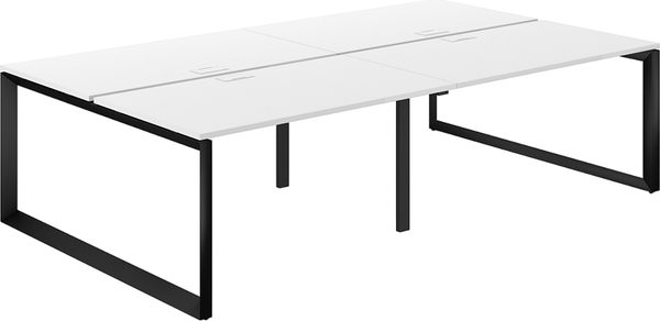 Комплект письменных столов Norden 280х143.8х75 / PR.255.WH.O59.BL - фото