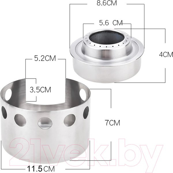 Плита туристическая Coyote С крышкой / TBD01878456