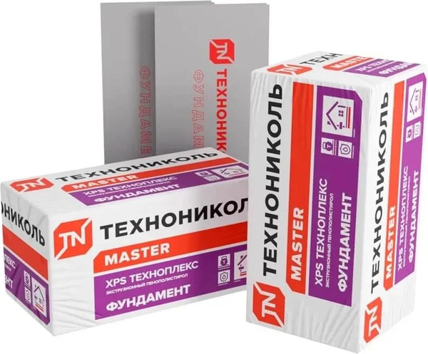 Экструдированный пенополистирол Технониколь Техноплекс Фундамент 250 XPS 1180x580x50-L