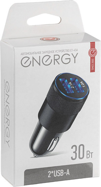 Адаптер питания автомобильный Energy ET-45А / 109945