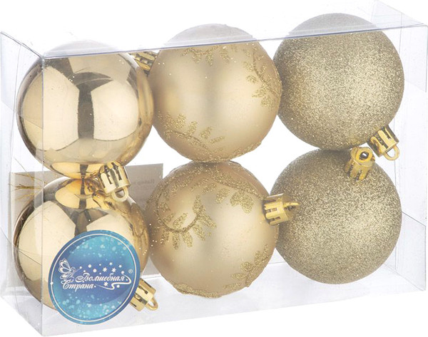 Набор шаров новогодних Волшебная страна SYQB3-0123246 / 106350 - фото