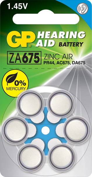 Комплект батареек GP Batteries ZA675F-ELTD6 - фото
