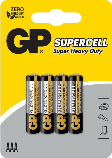 Комплект батареек GP Batteries Supercell R03/24PL-2U4 - фото