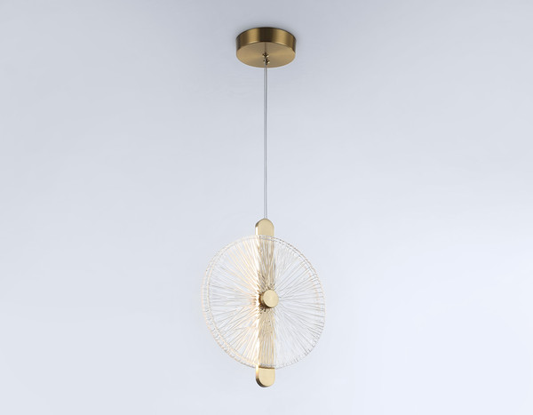 Потолочный светильник Ambrella LH31147 BS/CL (латунь/прозрачный)