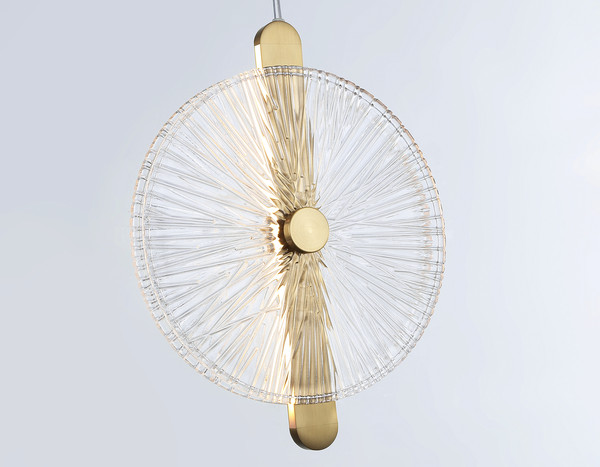 Потолочный светильник Ambrella LH31147 BS/CL (латунь/прозрачный)