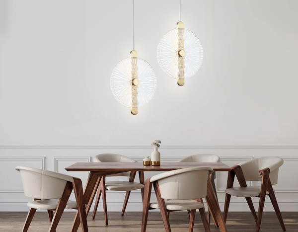 Потолочный светильник Ambrella LH31147 BS/CL (латунь/прозрачный)