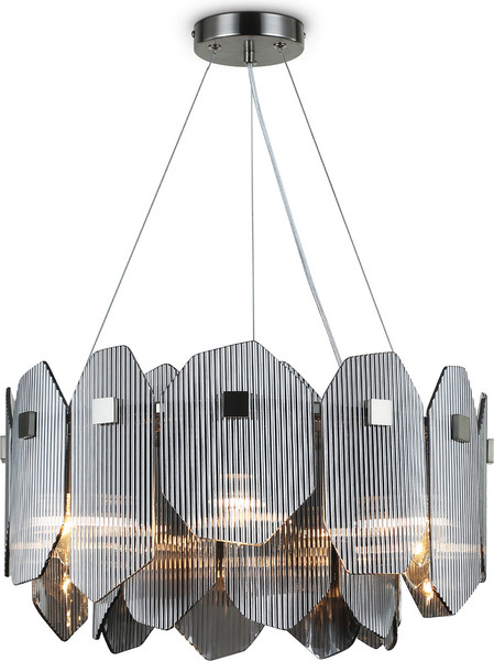 Люстра Ambrella LH31201/6 SN/SM (сатин никель/дымчатый)