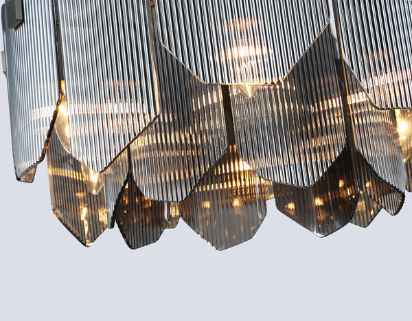 Люстра Ambrella LH31201/6 SN/SM (сатин никель/дымчатый)