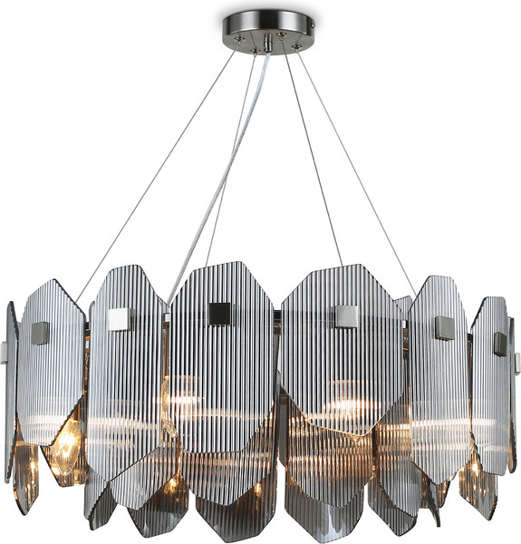 Люстра Ambrella LH31203/8 SN/SM (сатин никель/дымчатый)