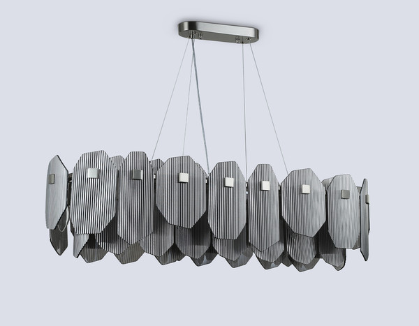 Люстра Ambrella LH31205/12 SN/SM (сатин никель/дымчатый)