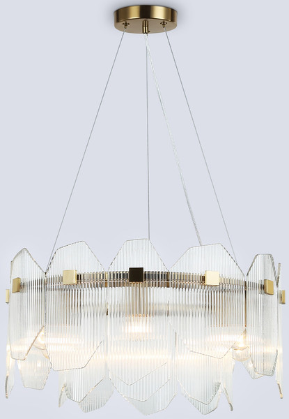 Люстра Ambrella LH31251/6 BS/CL (латунь/прозрачный) - фото