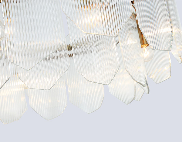 Люстра Ambrella LH31253/8 BS/CL (латунь/прозрачный)