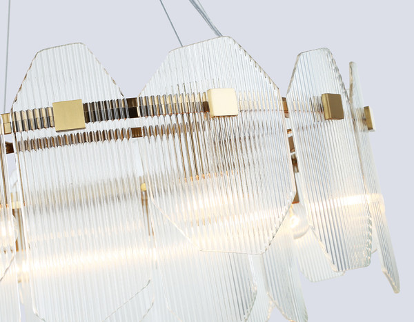 Люстра Ambrella LH31253/8 BS/CL (латунь/прозрачный)