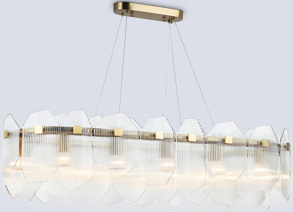 Люстра Ambrella LH31255/12 BS/CL (латунь/прозрачный) - фото