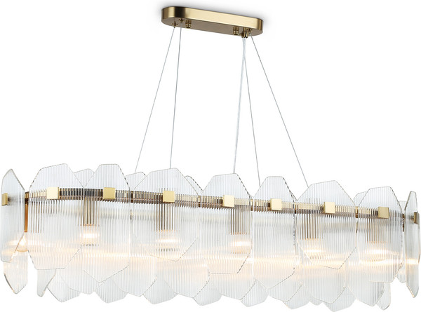 Люстра Ambrella LH31255/12 BS/CL (латунь/прозрачный)