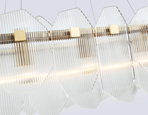 Люстра Ambrella LH31255/12 BS/CL (латунь/прозрачный)