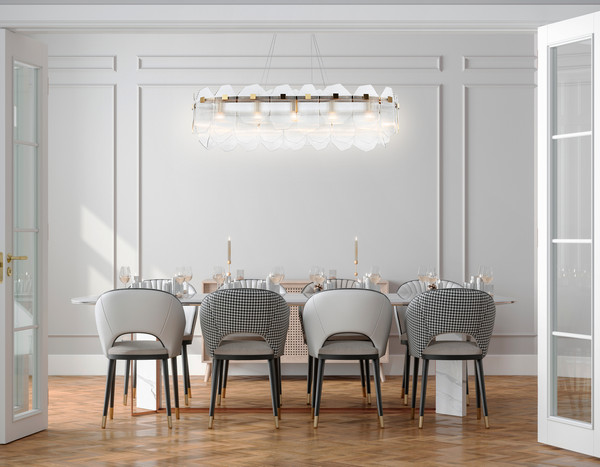 Люстра Ambrella LH31255/12 BS/CL (латунь/прозрачный)