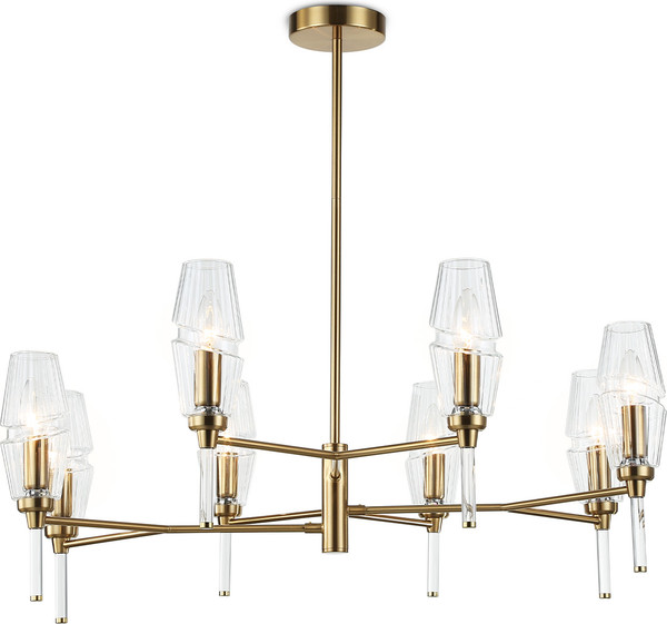 Люстра Ambrella LH55202/8 BS/CL (латунь/прозрачны)