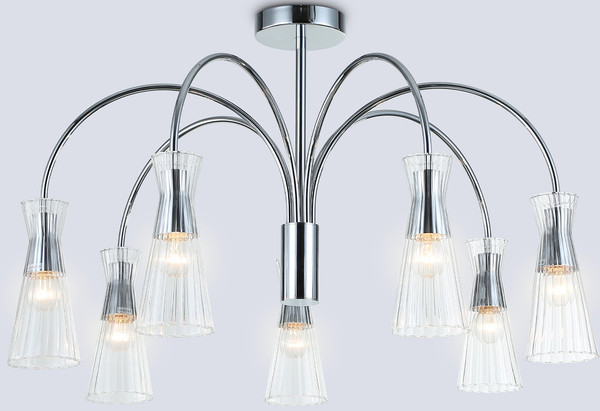 Люстра Ambrella LH55653/7 СH/CL (хром/прозрачный) - фото