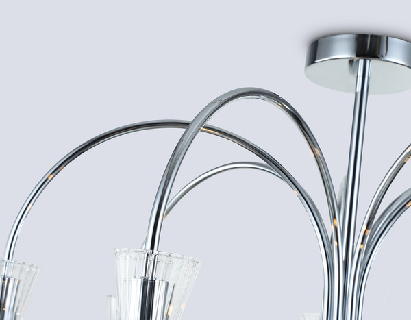 Люстра Ambrella LH55653/7 СH/CL (хром/прозрачный)