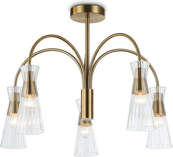 Люстра Ambrella LH55701/5 BS/CL (латунь/прозрачный)