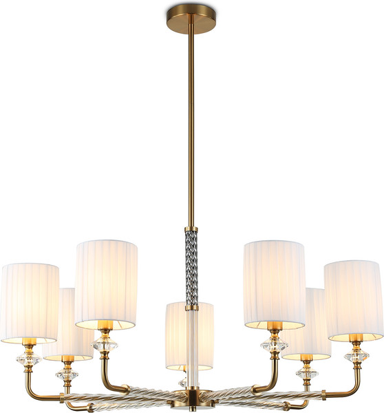 Люстра Ambrella LH71503/7 BS/FR (латунь/белый матовый)