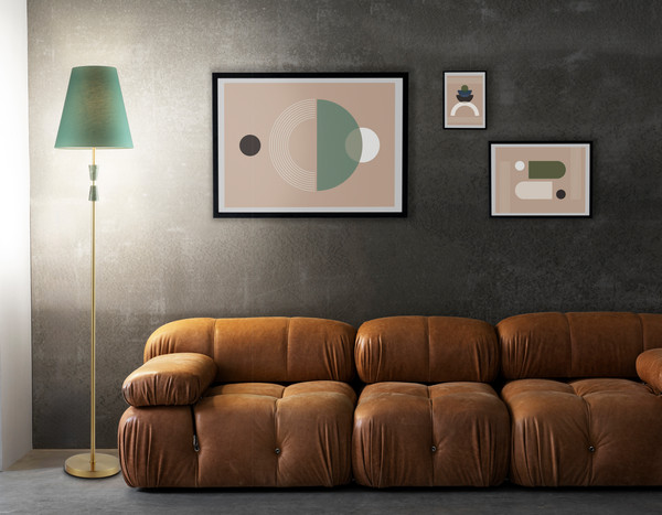 Торшер Ambrella LH75059 BS/GN (латунь/зеленый)