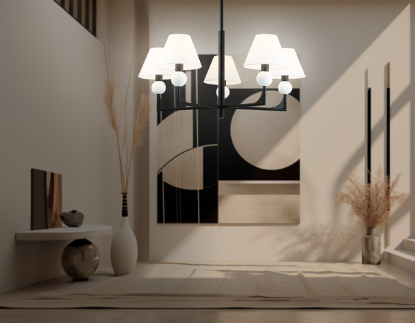 Люстра Ambrella LH75153/5 BK/FR