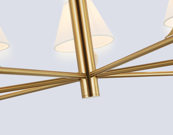 Люстра Ambrella LH75162/7 BS/FR (латунь/белый матовый)