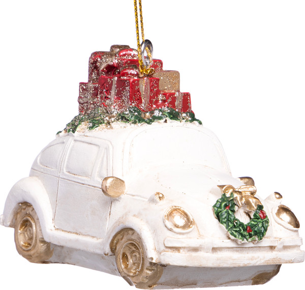 Елочная игрушка Lefard Машинка с подарками 162-1321 - фото