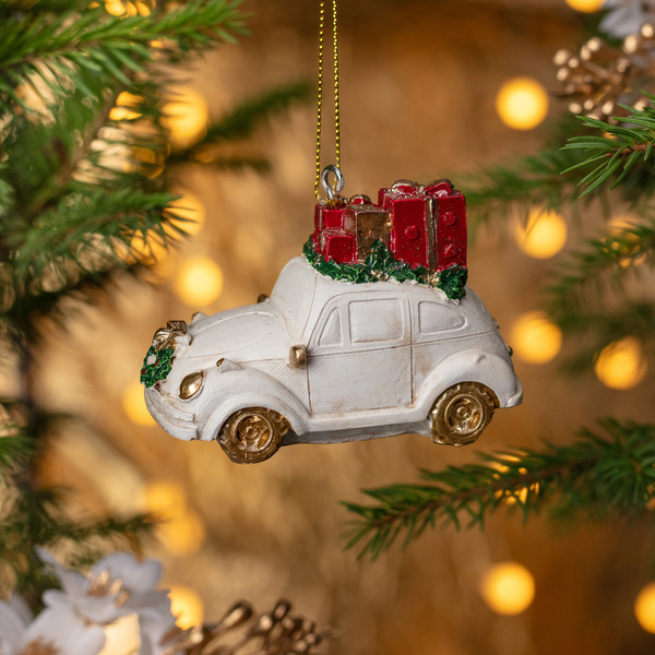 Елочная игрушка Lefard Машинка с подарками 162-1321