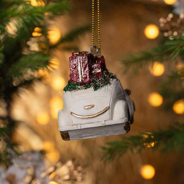Елочная игрушка Lefard Машинка с подарками 162-1321