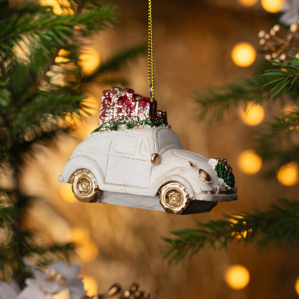 Елочная игрушка Lefard Машинка с подарками 162-1321