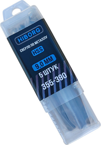 Набор сверл Hiborg HSS 9мм Y-355-390 - фото