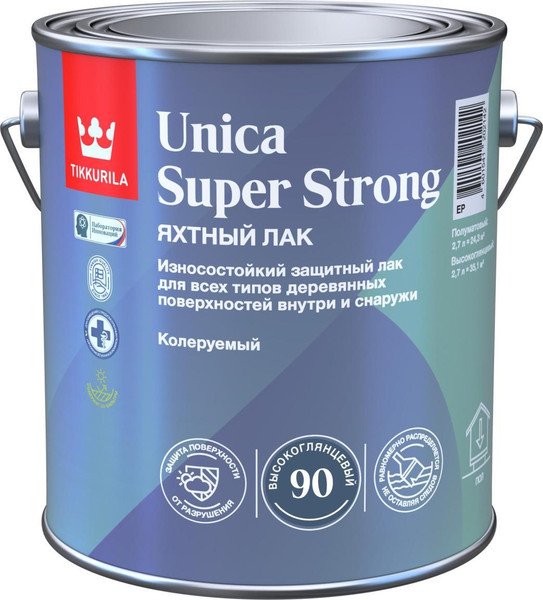 Лак Tikkurila Unica Super Strong EP 90 - фото