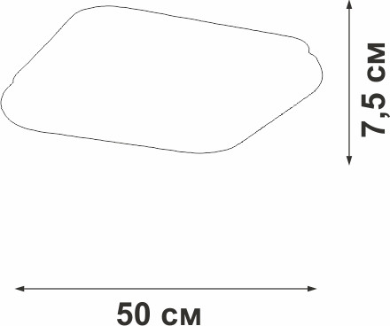 Потолочный светильник Vitaluce V2542DT-0/1PL