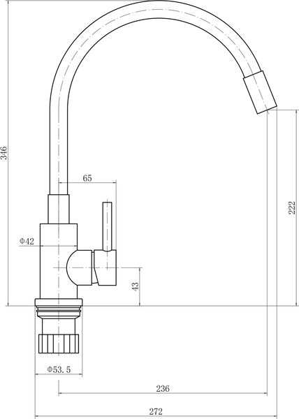 Смеситель Fashun A54101N-12A